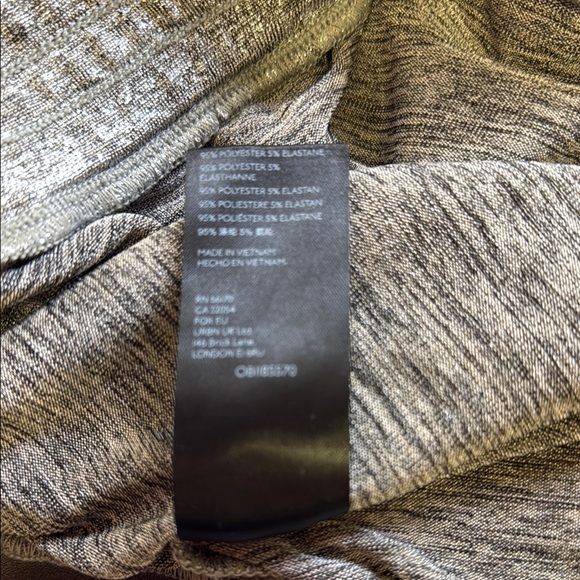 Anthropologie- Silver Metallic Jogger Pants - Picture 6 of 6